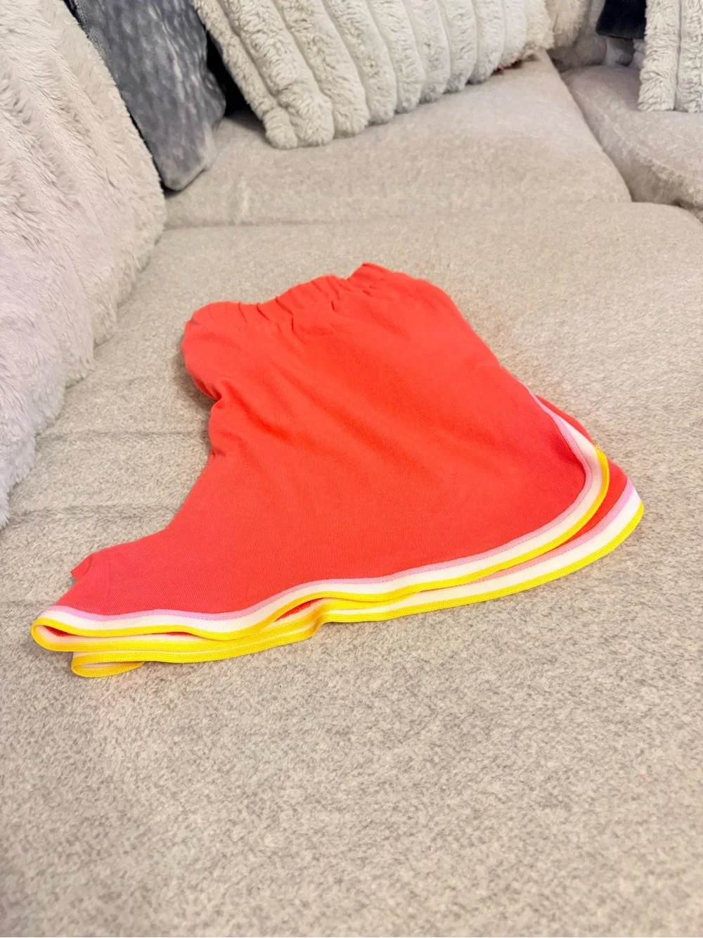 Coral Red Athletic Running Shorts – Girls XL (14/